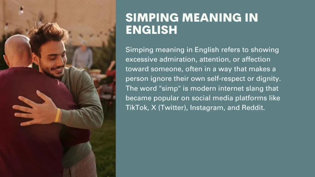 Simping Meaning in English