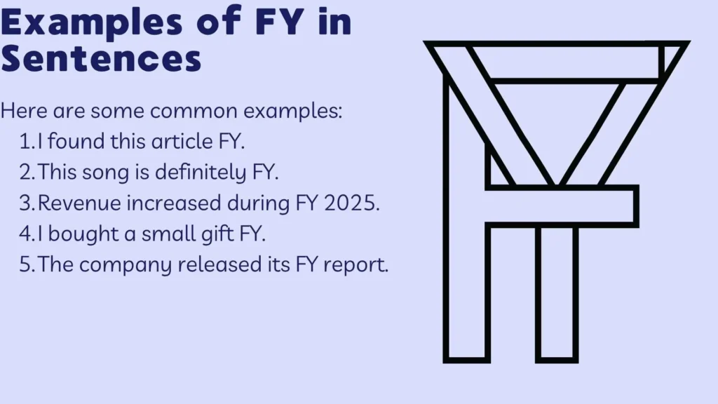 Examples of FY in Sentences