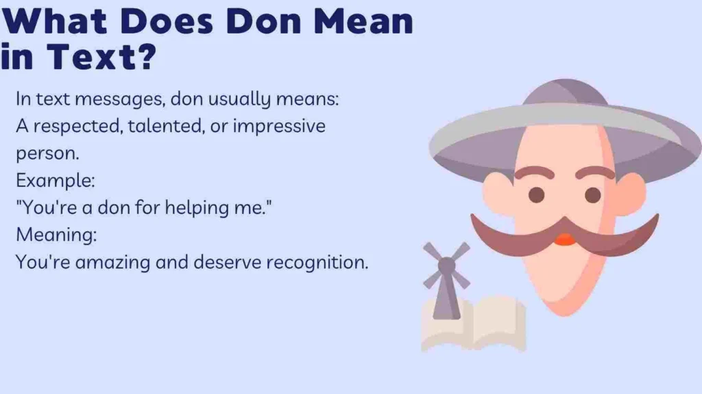 What Does Don Mean in Text?