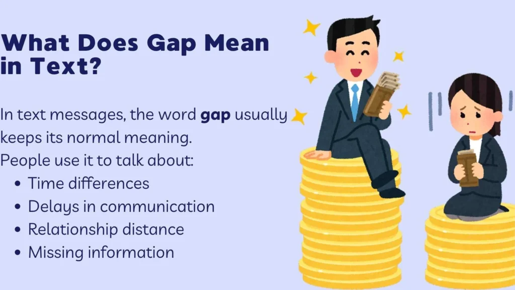 What Does Gap Mean in Text?
