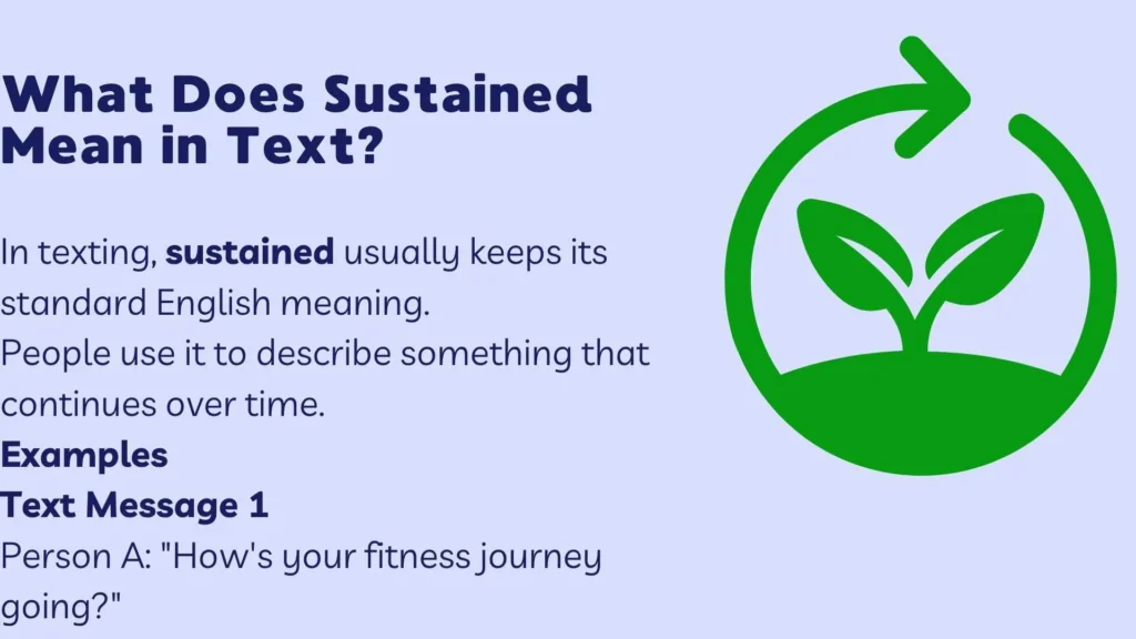 What Does Sustained Mean in Text?
