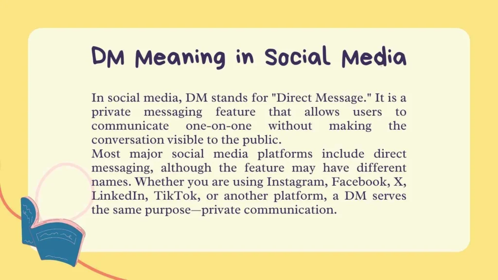 DM Meaning in Social Media