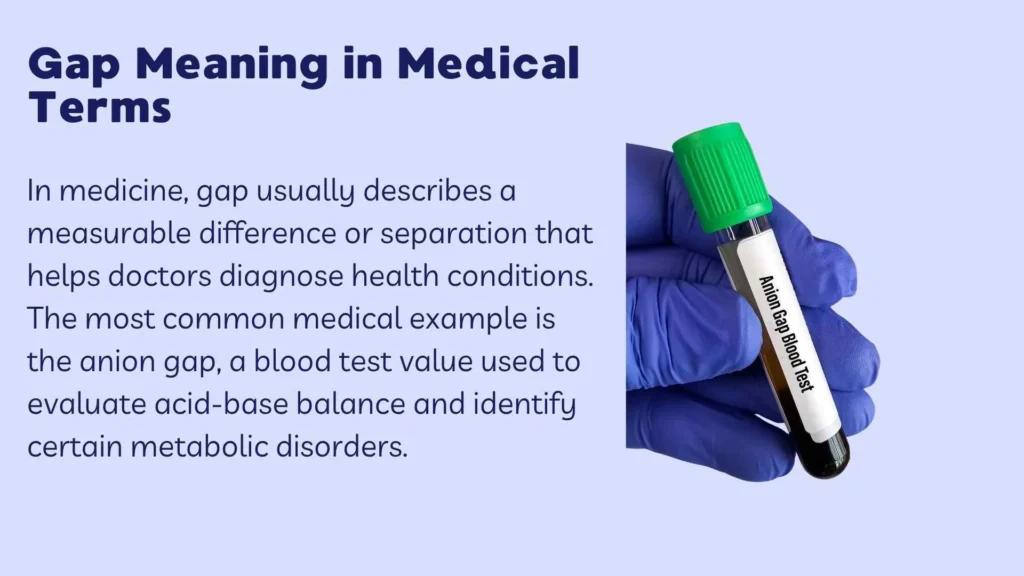 Gap Meaning in Medical Terms