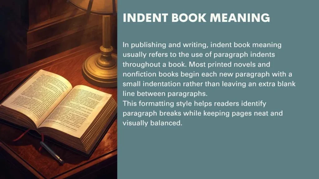 Indent Book Meaning
