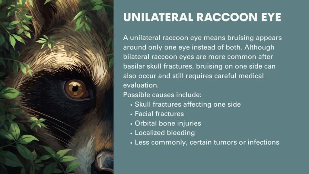 Unilateral Raccoon Eye