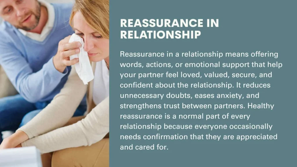 Reassurance in Relationship
