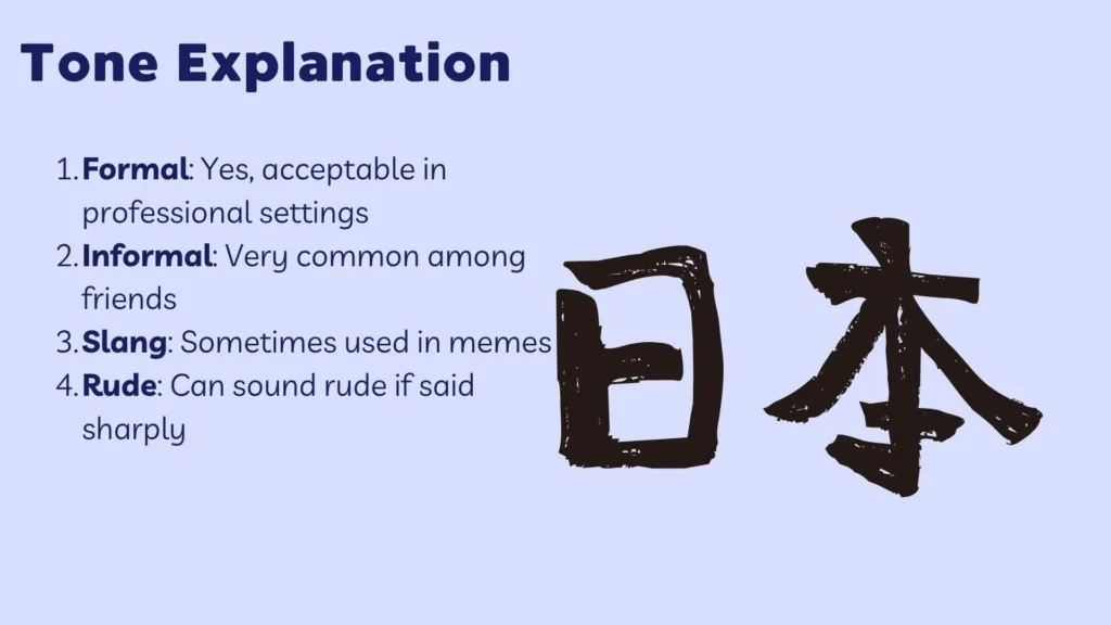 Tone Explanation