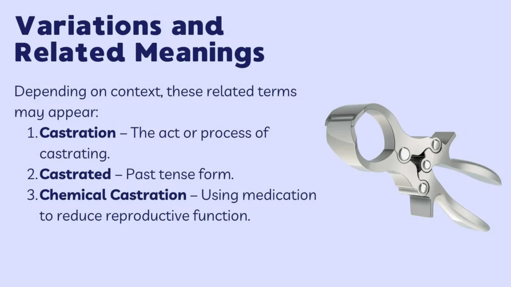 Variations and Related Meanings
