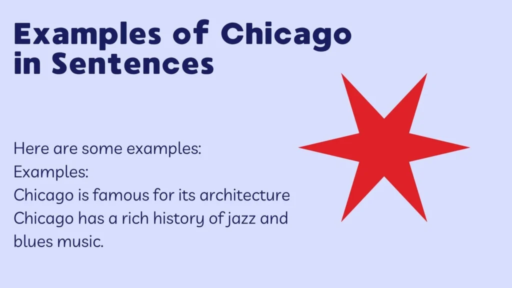 Examples of Chicago in Sentences