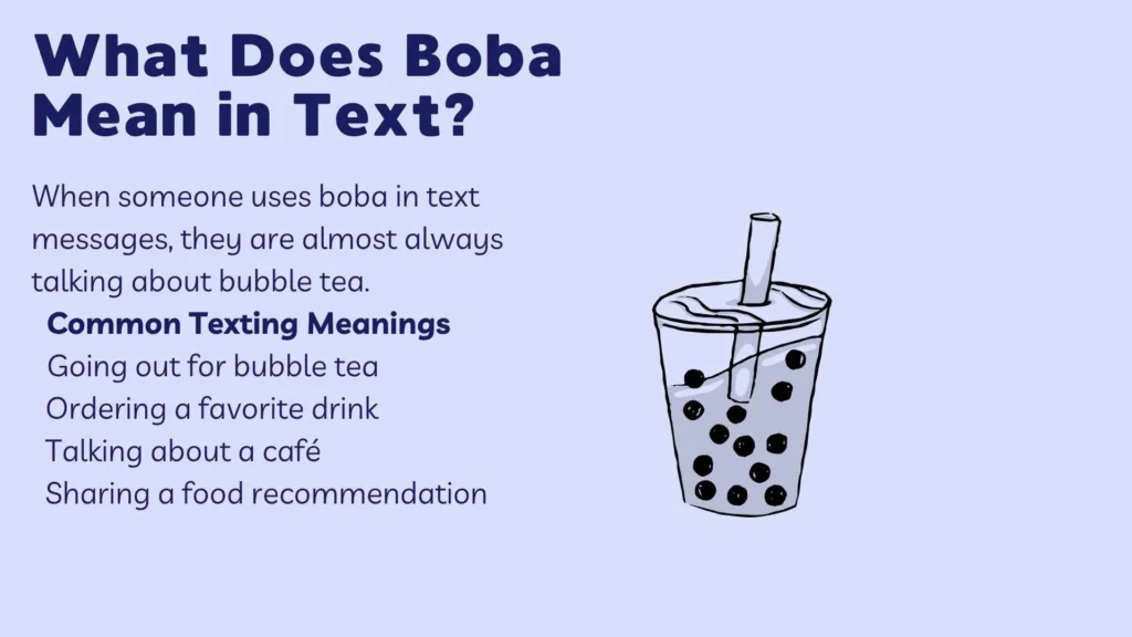 What Does Boba Mean in Text?