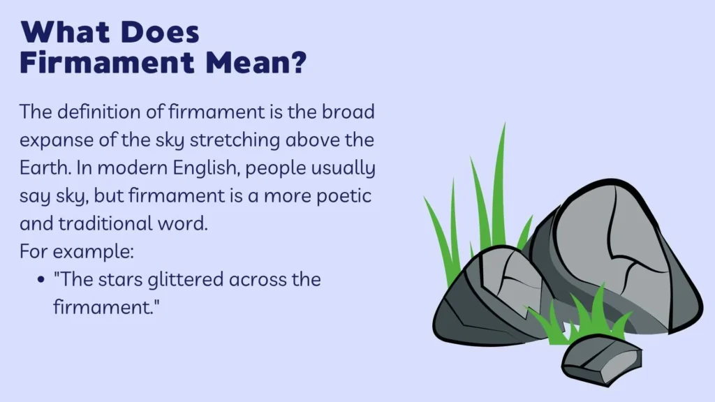 What Does Firmament Mean?