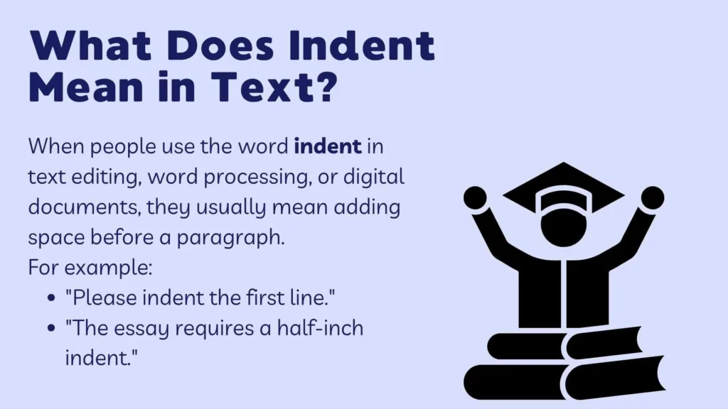 What Does Indent Mean in Text?