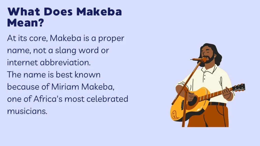 What Does Makeba Mean?