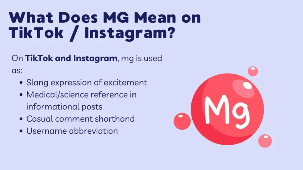 What Does MG Mean on TikTok / Instagram?