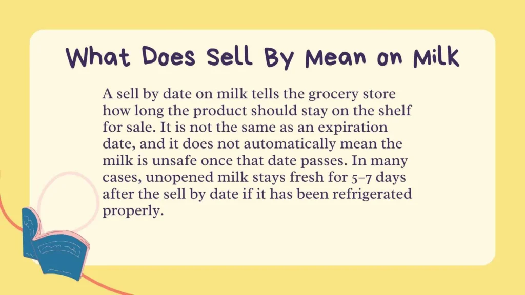 What Does Sell By Mean on Milk
