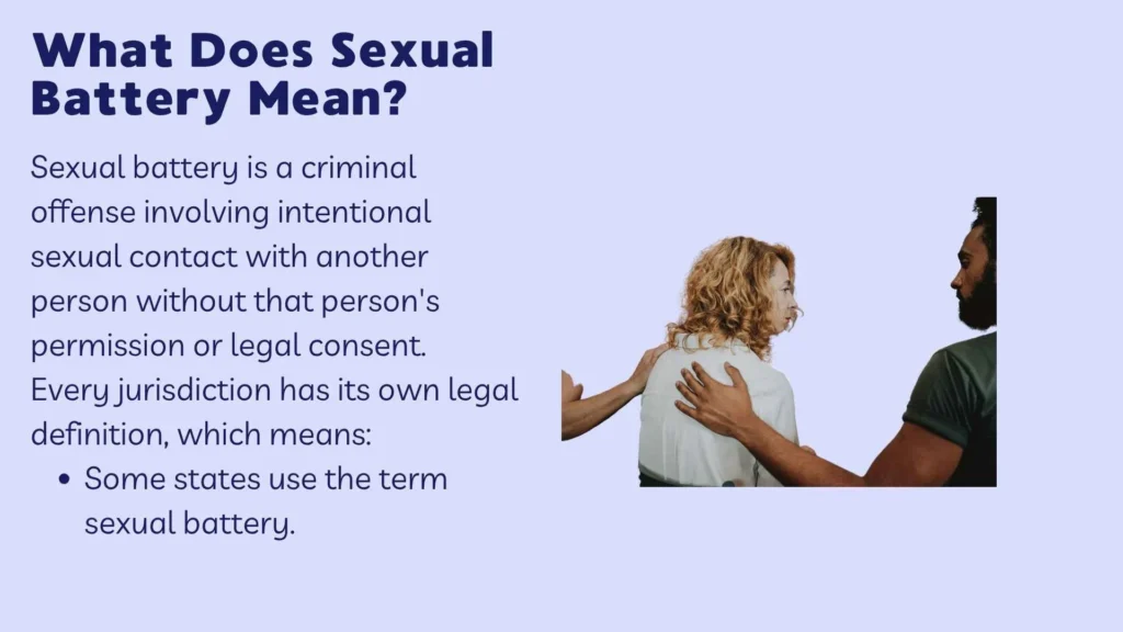 What Does Sexual Battery Mean?