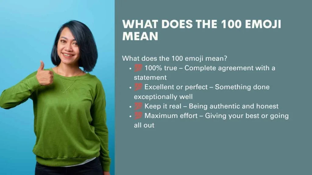 What Does the 100 Emoji Mean