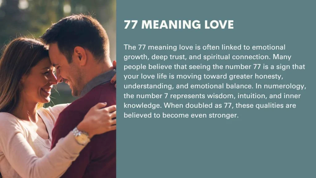 77 Meaning Love