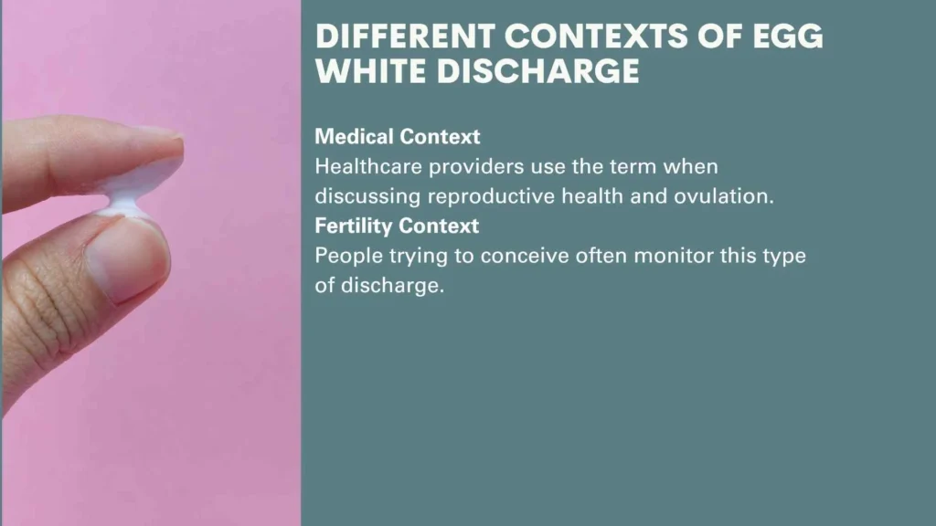 Different Contexts of Egg White Discharge
