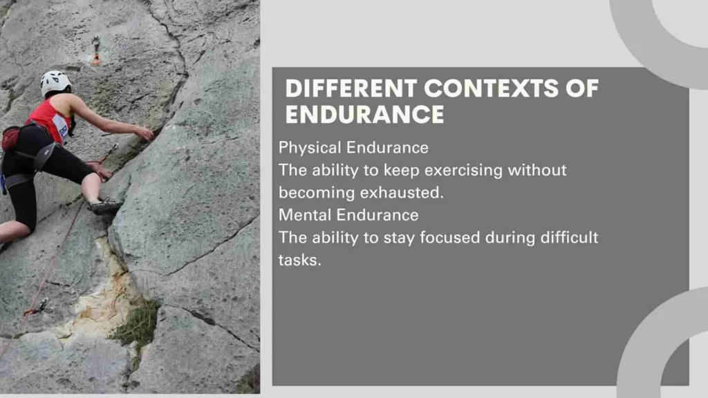 Different Contexts of Endurance