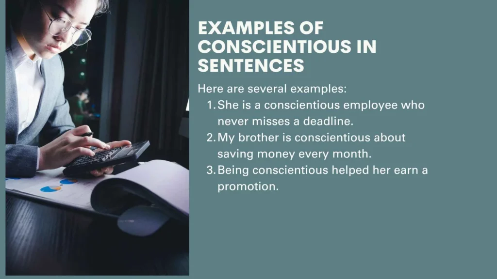 Examples of Conscientious in Sentences