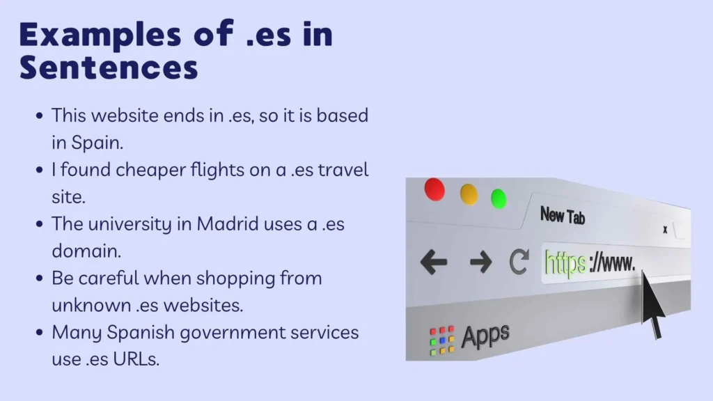 Examples of .es in Sentences
