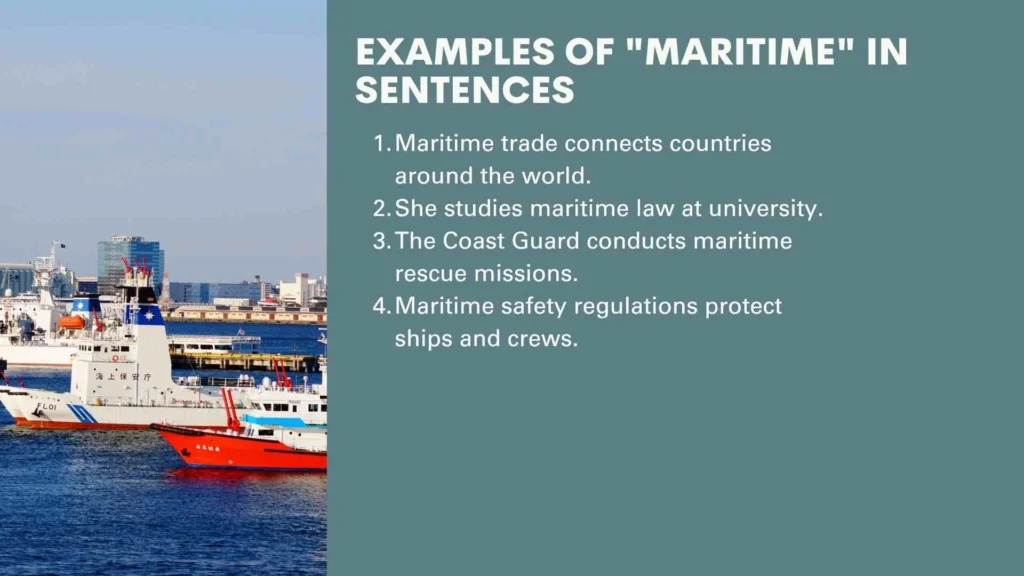 Examples of "Maritime" in Sentences