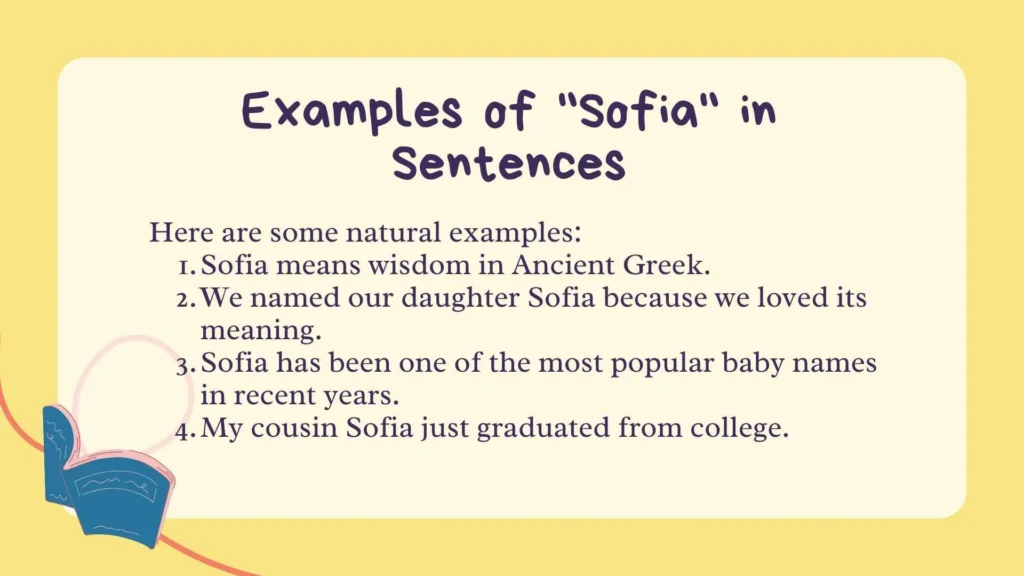 Examples of "Sofia" in Sentences