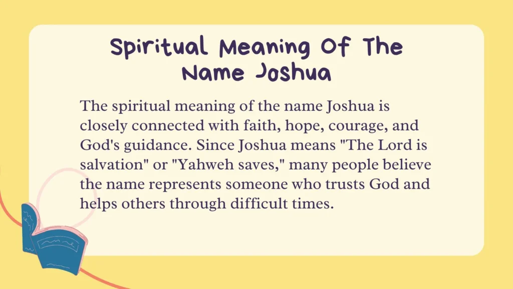 Spiritual Meaning Of The Name Joshua