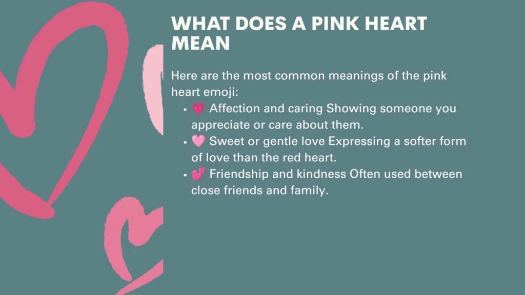 What Does a Pink Heart Mean