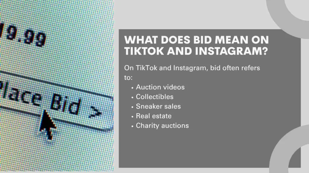 What Does Bid Mean on TikTok and Instagram?