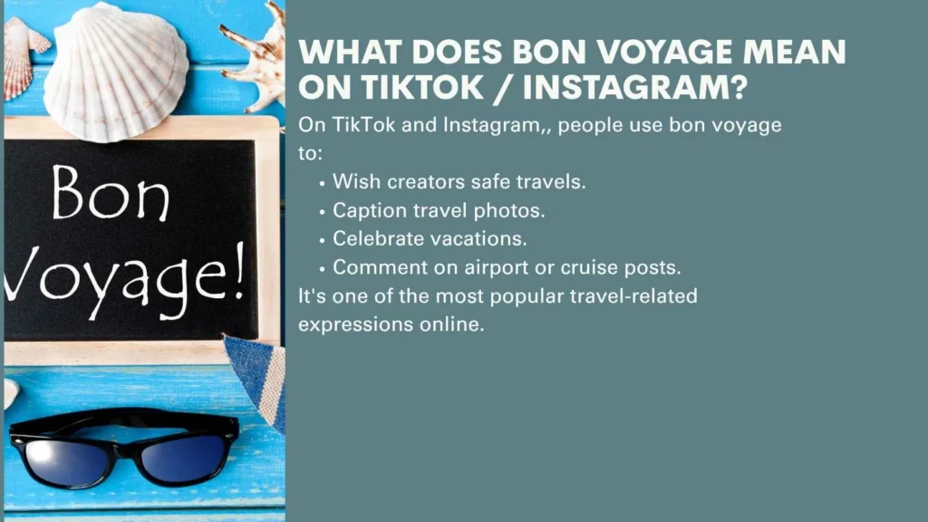 What Does Bon Voyage Mean on TikTok / Instagram?