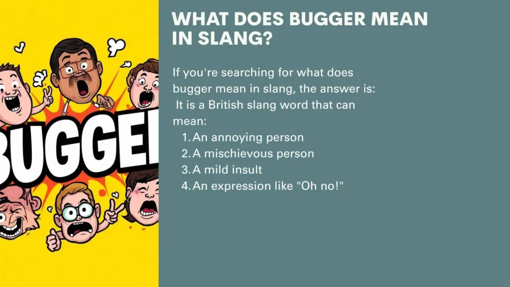 What Does Bugger Mean in Slang?