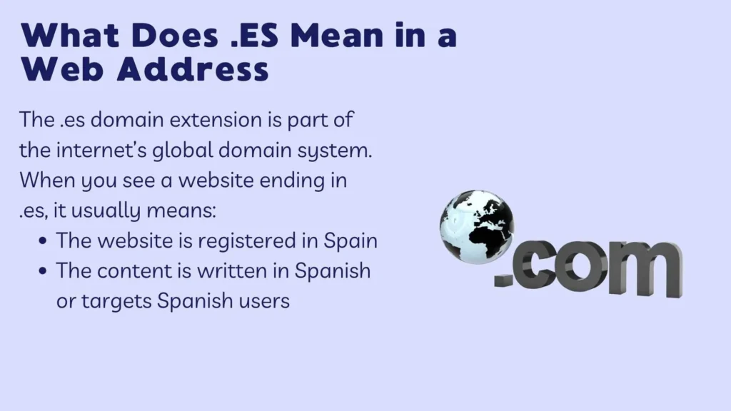 What Does .ES Mean in a Web Address
