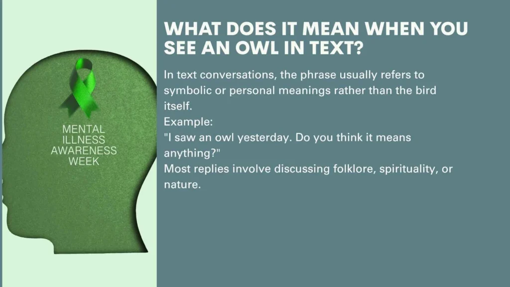 What Does It Mean When You See an Owl in Text?