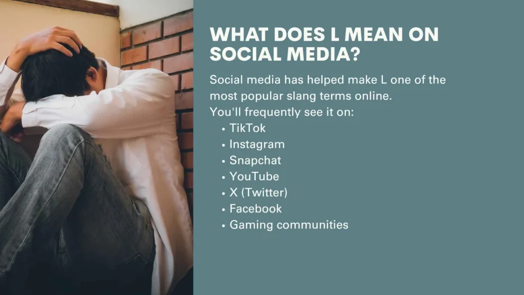 What Does L Mean on Social Media?
