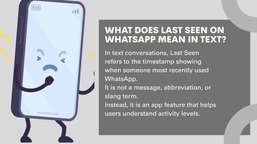 What Does Last Seen on WhatsApp Mean in Text?