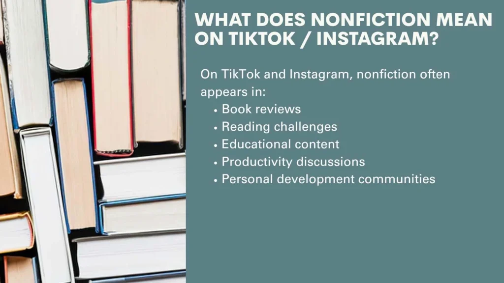 What Does Nonfiction Mean on TikTok / Instagram?