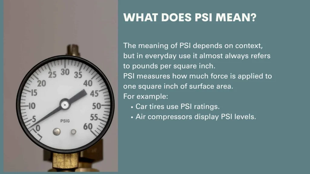 What Does PSI Mean?