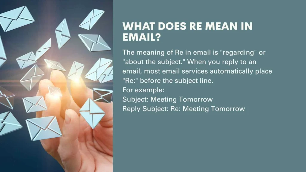 What Does Re Mean in Email?