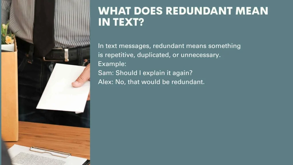 What Does Redundant Mean in Text?