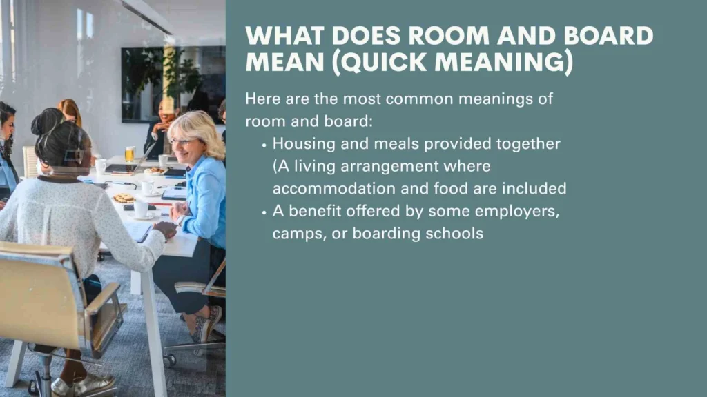 What Does Room and Board Mean (Quick Meaning)