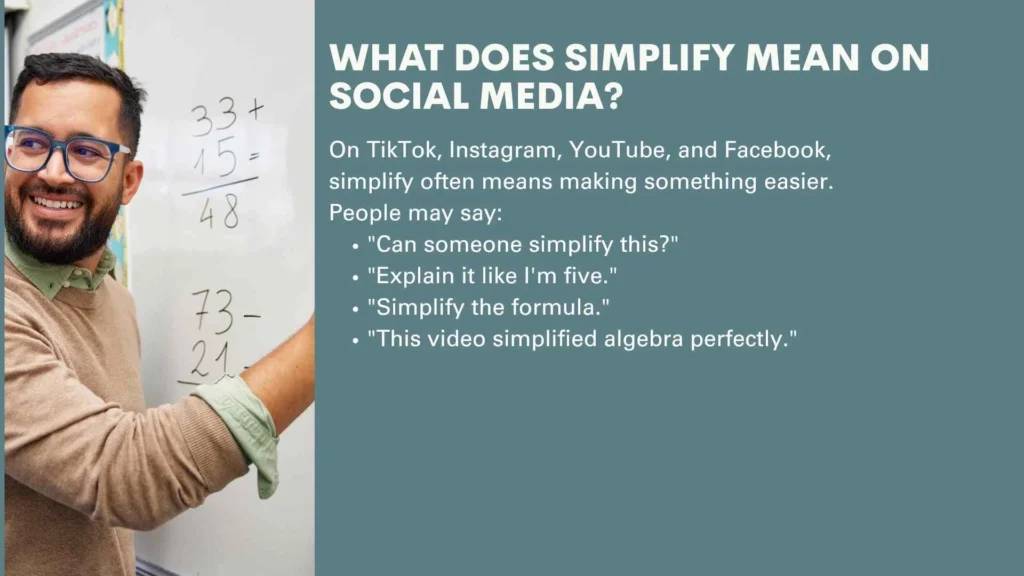 What Does Simplify Mean on Social Media?