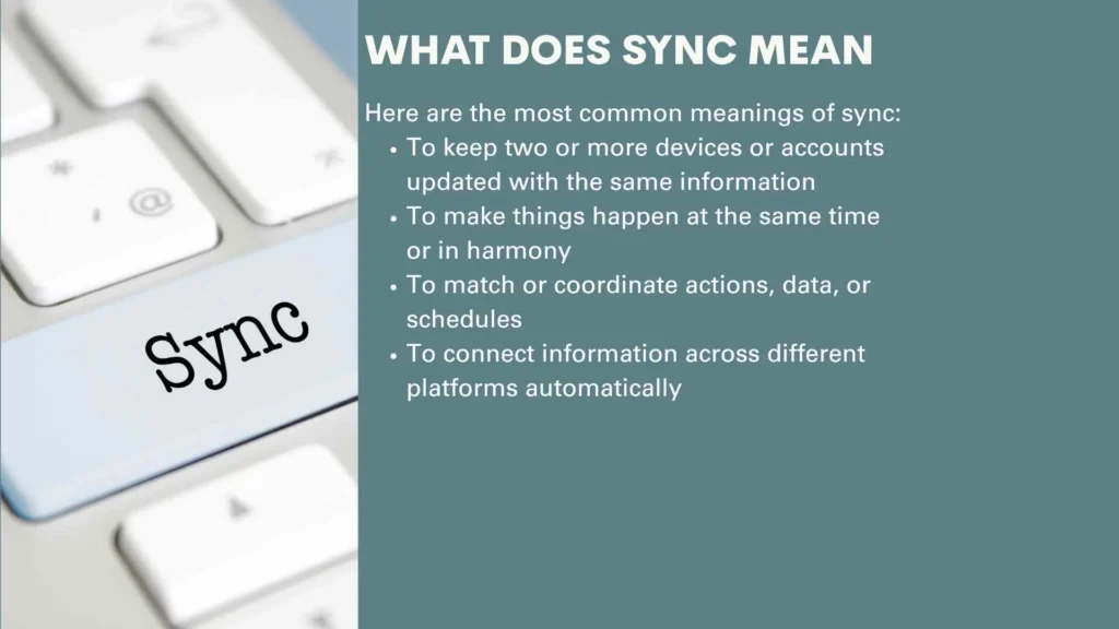 What Does Sync Mean