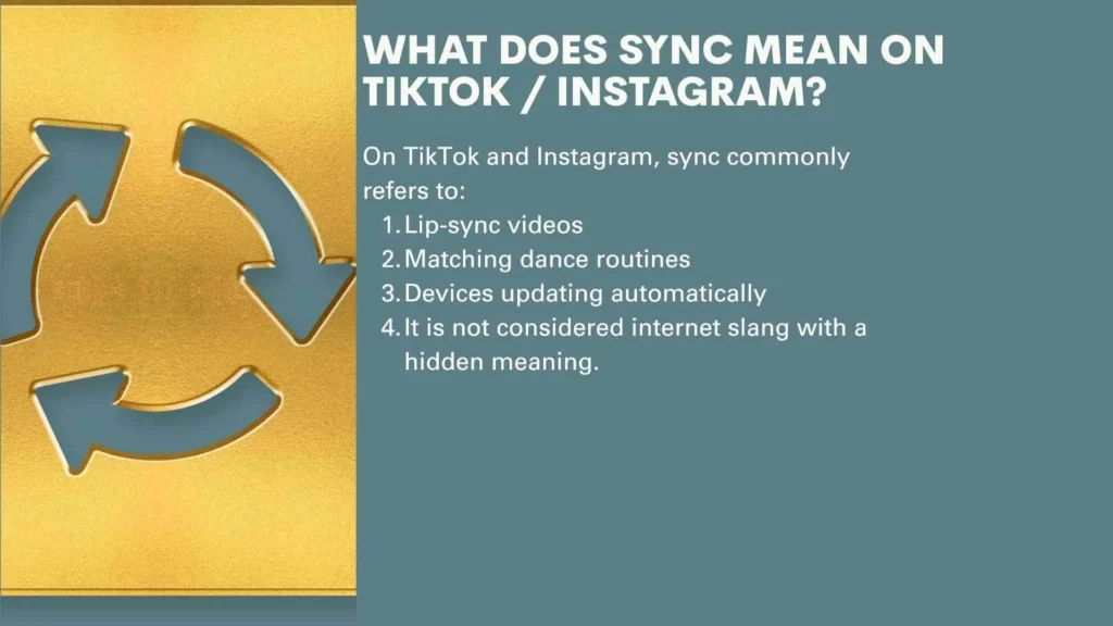 What Does Sync Mean on TikTok / Instagram?