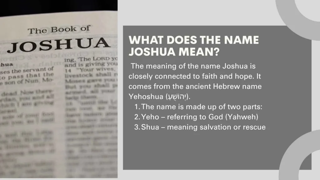What Does the Name Joshua Mean?