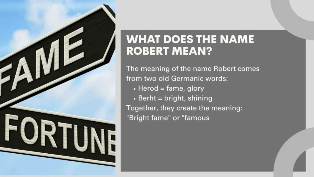 What Does the Name Robert Mean?