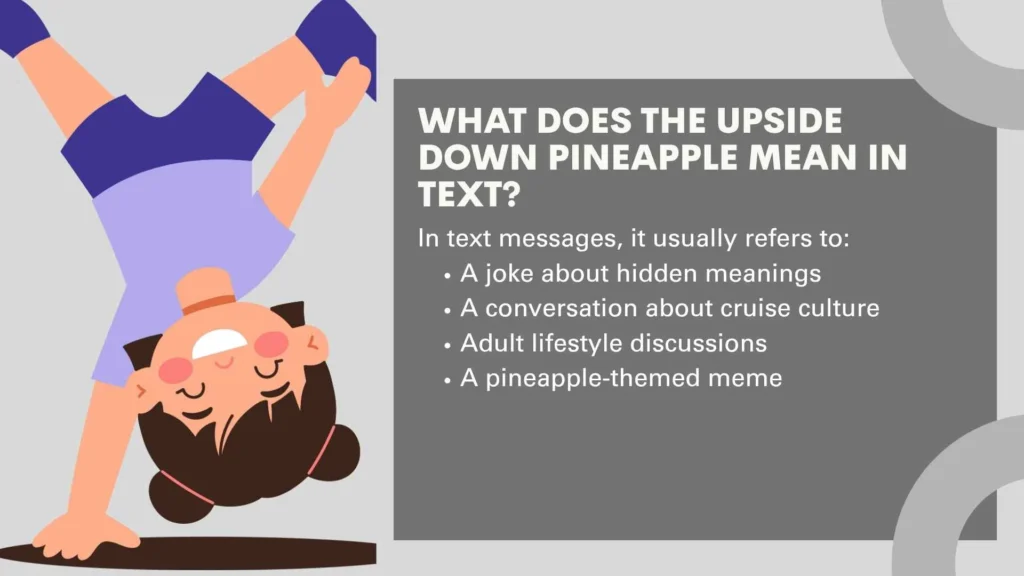 What Does the Upside Down Pineapple Mean in Text?