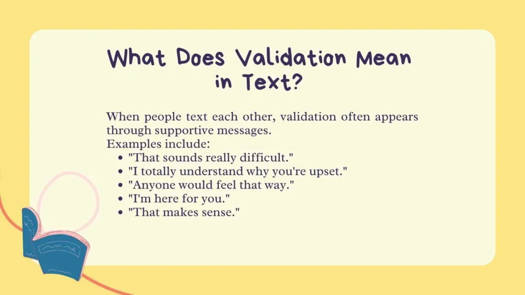 What Does Validation Mean in Text?