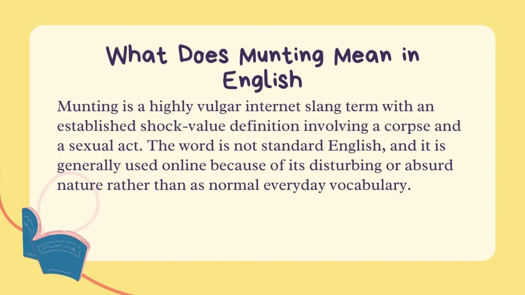 What Does Munting Mean in English